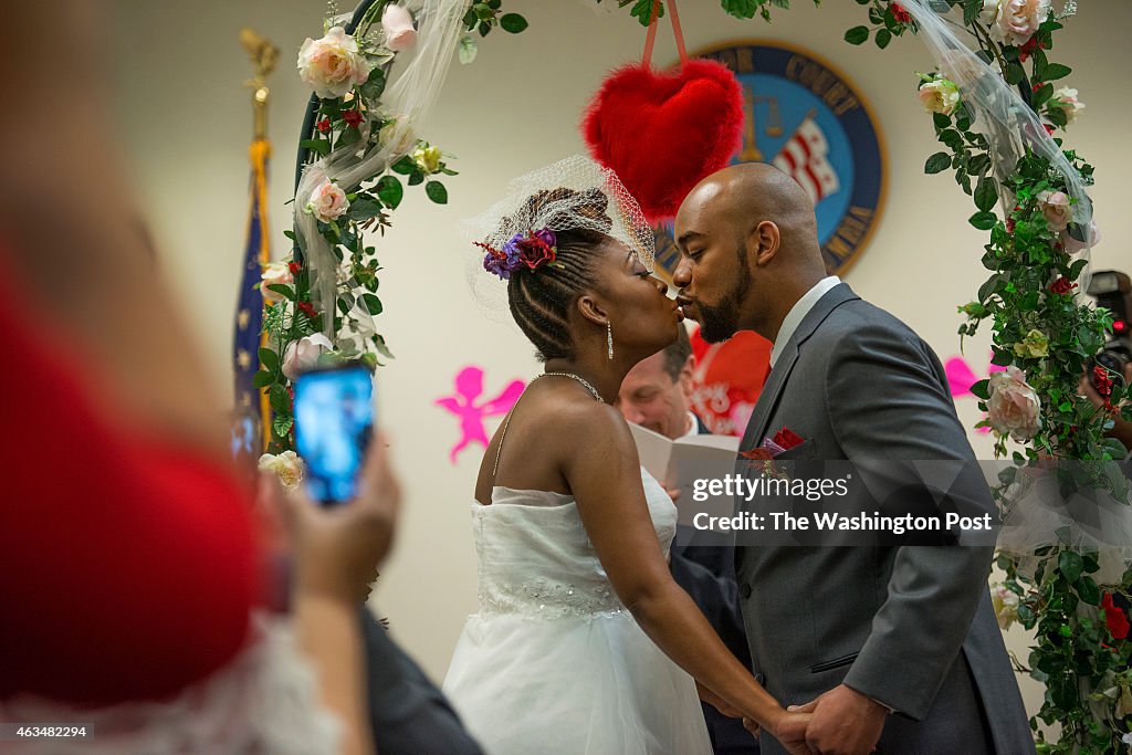 Couples Marry At DC's Superior Court On Valentine's Day