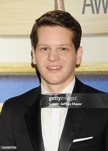 Writer Graham Moore attends the 2015 Writers Guild Awards L.A. Ceremony at the Hyatt Regency Century Plaza on February 14, 2015 in Century City,...