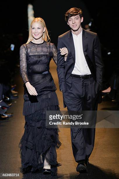 Actress Kelly Rutherford walks the runway at Naomi Campbell's Fashion For Relief Charity Fashion Show during Mercedes-Benz Fashion Week Fall 2015 at...