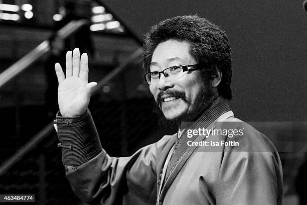 Bayin of the Mongolian film team attends the Closing Ceremony of the 65th Berlinale International Film Festival on February 14, 2015 in Berlin,...