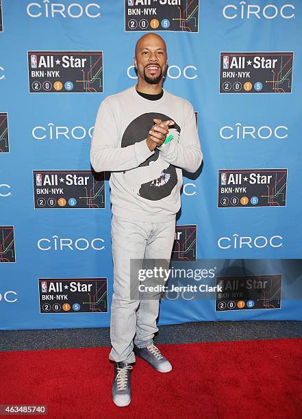 Common attends NBA All-Star Saturday Night Powered By CIROC Vodka at Barclays Center on February 14, 2015 in New York City.