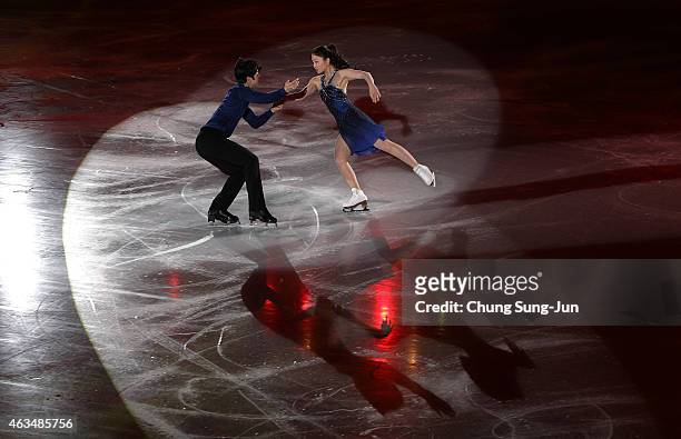 Maia Shibutani and Alex Shibutani of United States skate in the Gala Exhibition on day four of the ISU Four Continents Figure Skating Championships...
