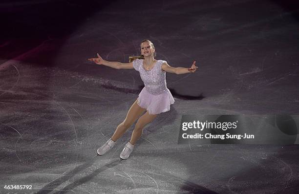 Polina Edmunds of United States skates in the Gala Exhibition on day four of the ISU Four Continents Figure Skating Championships 2015 at the Mokdong...