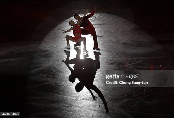 Cheng Peng and Hao Zhang of China skate in the Gala Exhibition on day four of the ISU Four Continents Figure Skating Championships 2015 at the...