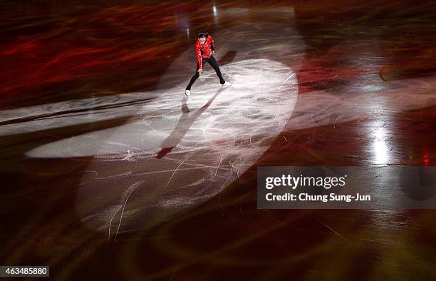 Rika Hongo of Japan skates in the Gala Exhibition on day four of the ISU Four Continents Figure Skating Championships 2015 at the Mokdong Ice Rink on...