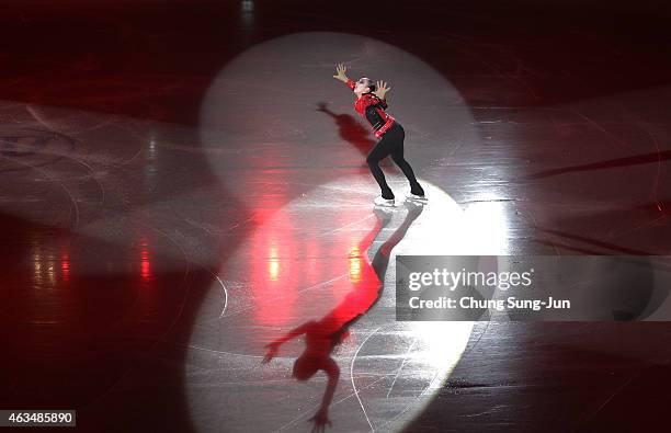 Rika Hongo of Japan skates in the Gala Exhibition on day four of the ISU Four Continents Figure Skating Championships 2015 at the Mokdong Ice Rink on...