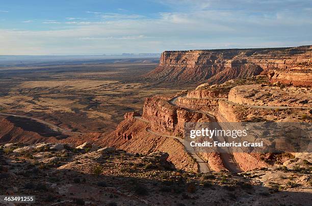 the moki dugway - moki stock pictures, royalty-free photos & images