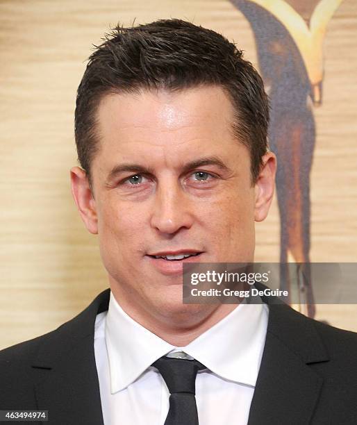 Writer Jason Hall arrives at the 2015 Writers Guild Awards L.A. Ceremony at the Hyatt Regency Century Plaza on February 14, 2015 in Los Angeles,...