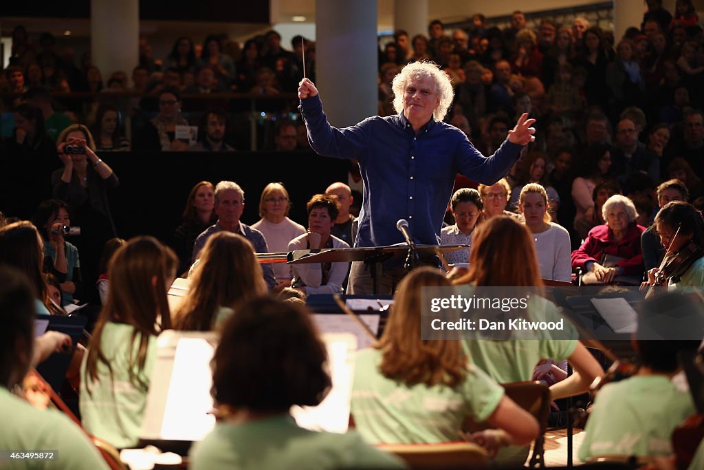 Young Londoners Perform With Legendary Conductor Sir Simon Rattle