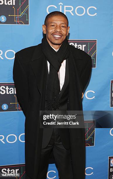 Muggsy Bogues attends NBA All-Star Saturday Night Powered By CIROC Vodka at Barclays Center on February 14, 2015 in New York City.