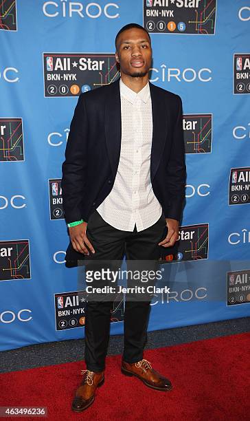 Damian Lillard attends NBA All-Star Saturday Night Powered By CIROC Vodka at Barclays Center on February 14, 2015 in New York City.