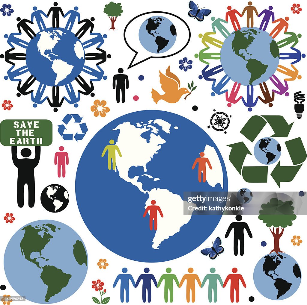 Environmental Design Element Environmental Conservation Design Elements High-Res Vector Graphic ...
