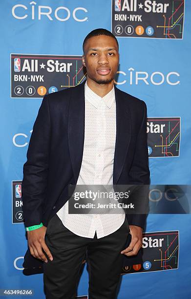 Damian Lillard attends NBA All-Star Saturday Night Powered By CIROC Vodka at Barclays Center on February 14, 2015 in New York City.