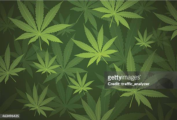 bildbanksillustrationer, clip art samt tecknat material och ikoner med marijuana background - legalisering