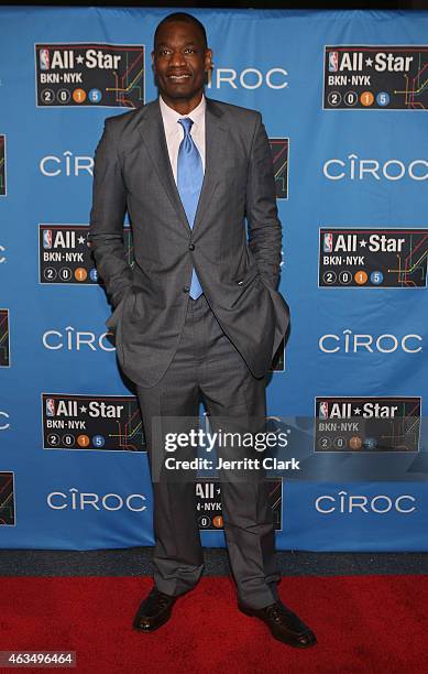 Dikembe Mutombo attends NBA All-Star Saturday Night Powered By CIROC Vodka at Barclays Center on February 14, 2015 in New York City.