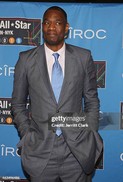 Dikembe Mutombo attends NBA All-Star Saturday Night Powered By CIROC Vodka at Barclays Center on February 14, 2015 in New York City.