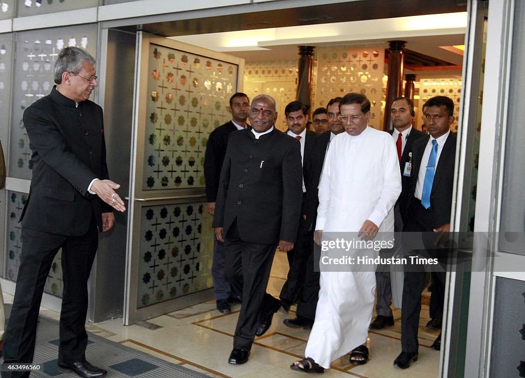 Sri Lanka President Arrives In India On First Foreign Trip