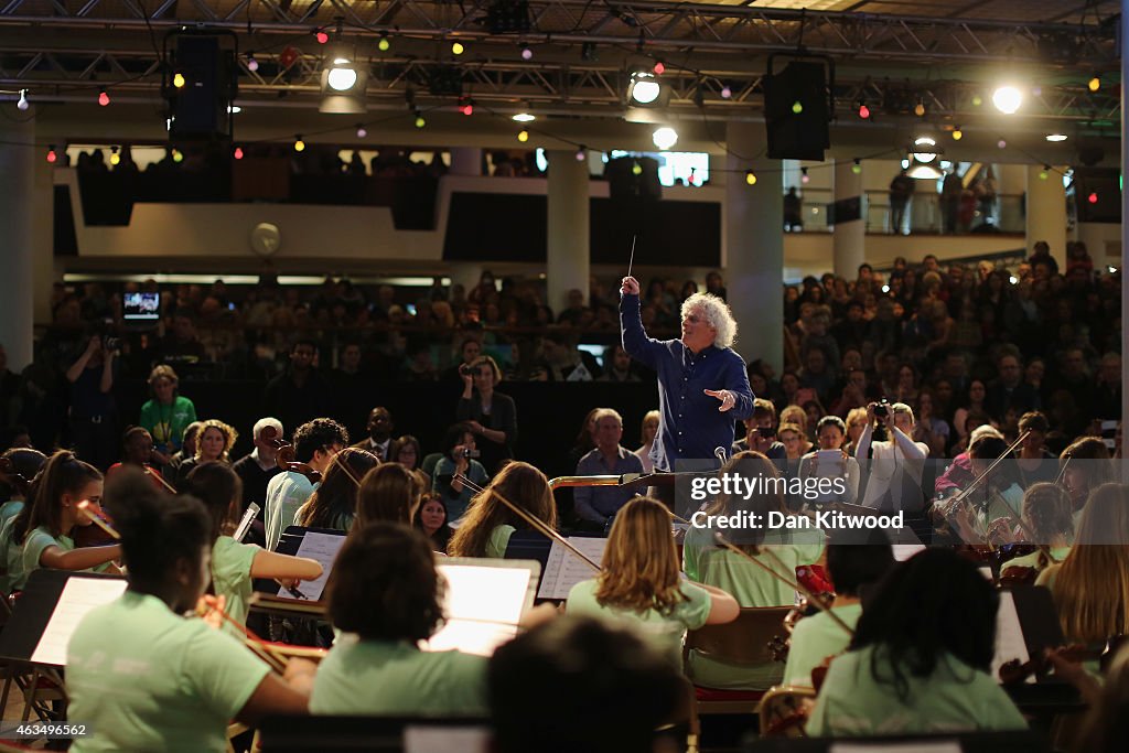 Young Londoners Perform With Legendary Conductor Sir Simon Rattle