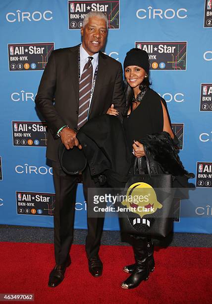 Julius Erving attends NBA All-Star Saturday Night Powered By CIROC Vodka at Barclays Center on February 14, 2015 in New York City.