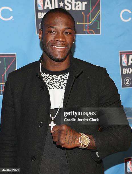 Deontay Wilder attends NBA All-Star Saturday Night Powered By CIROC Vodka at Barclays Center on February 14, 2015 in New York City.