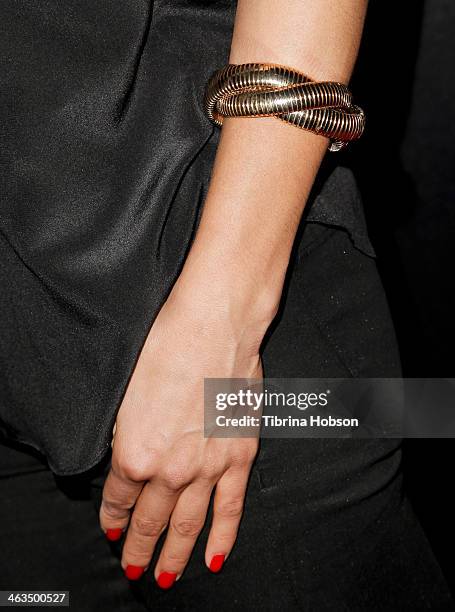 Jessica Szohr attends the Entertainment Weekly SAG Awards pre-party at Chateau Marmont on January 17, 2014 in Los Angeles, California.