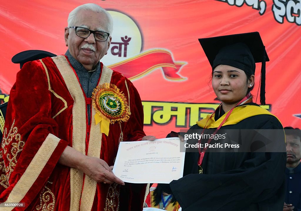 Uttar Pradesh Governor Ram Naik offering degree to gold...