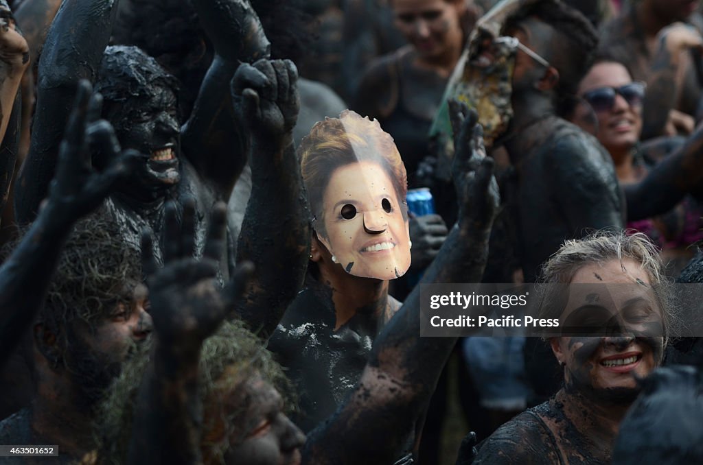 The traditional carnival group "The Mud Block", paraded...