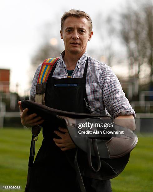 Chris Maude, head of valets at Ascot racecourse on February 14, 2015 in Ascot, England.