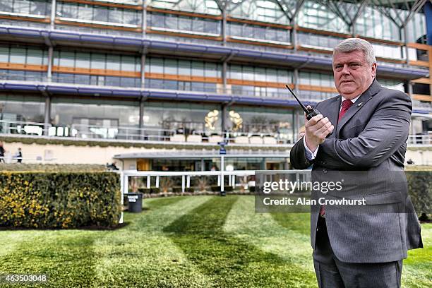 John Potts, head of facilities at Ascot racecourse on February 14, 2015 in Ascot, England.