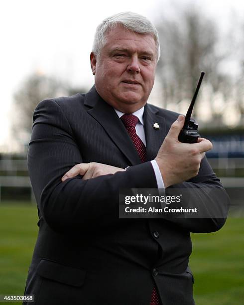 John Potts, head of facilities at Ascot racecourse on February 14, 2015 in Ascot, England.