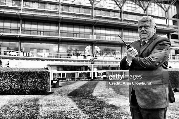 John Potts, head of facilities at Ascot racecourse on February 14, 2015 in Ascot, England.