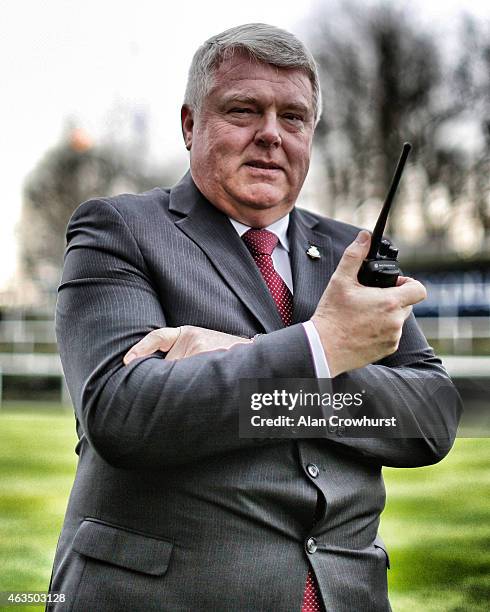 John Potts, head of facilities at Ascot racecourse on February 14, 2015 in Ascot, England.