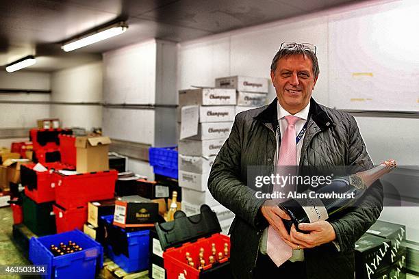 Ian Randall, head of cellar at Ascot racecourse on February 14, 2015 in Ascot, England.