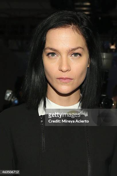 Leigh Lezark attends Public School runway show during MADE Fashion Week Fall 2015 at Studio 330 on February 15, 2015 in New York City.