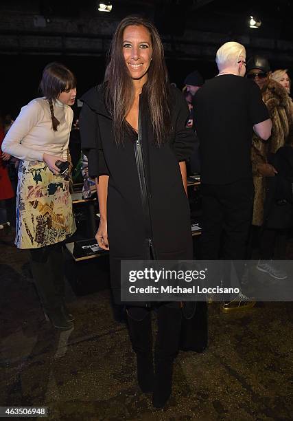 Gabby Karan De Felice attends the DKNY fashion show during Mercedes-Benz Fashion Week Fall 2015 on February 15, 2015 in New York City.