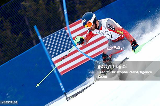 Ted Ligety of the USA competes during the FIS Alpine World Ski Championships Men's Slalom on February 15, 2015 in Beaver Creek, Colorado.