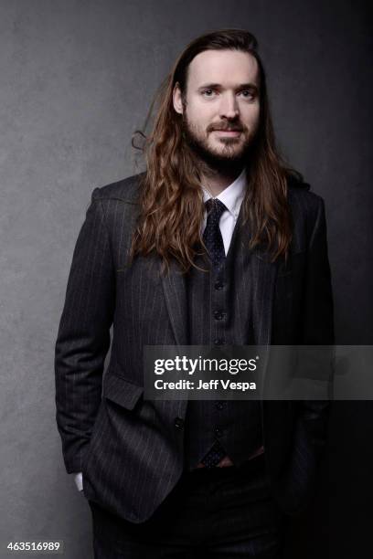 Director Mike Cahill poses for a portrait during the 2014 Sundance Film Festival at the WireImage Portrait Studio at the Village At The Lift...