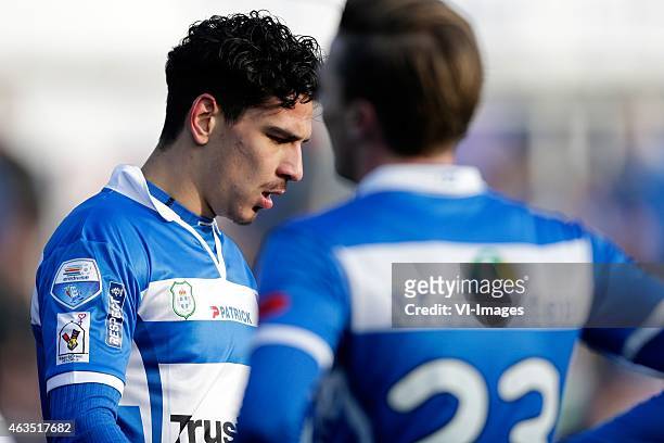 Eli Babalj of PEC Zwolle during the Dutch Eredivisie match between PEC Zwolle and Go Ahead Eagles at the IJsseldelta stadium on February 15, 2015 in...