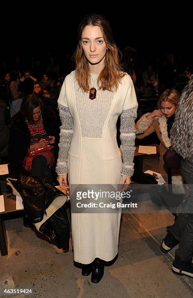 Sofia Sanchez attends the Thakoon fashion show at SIR Stage37 on February 15, 2015 in New York City.