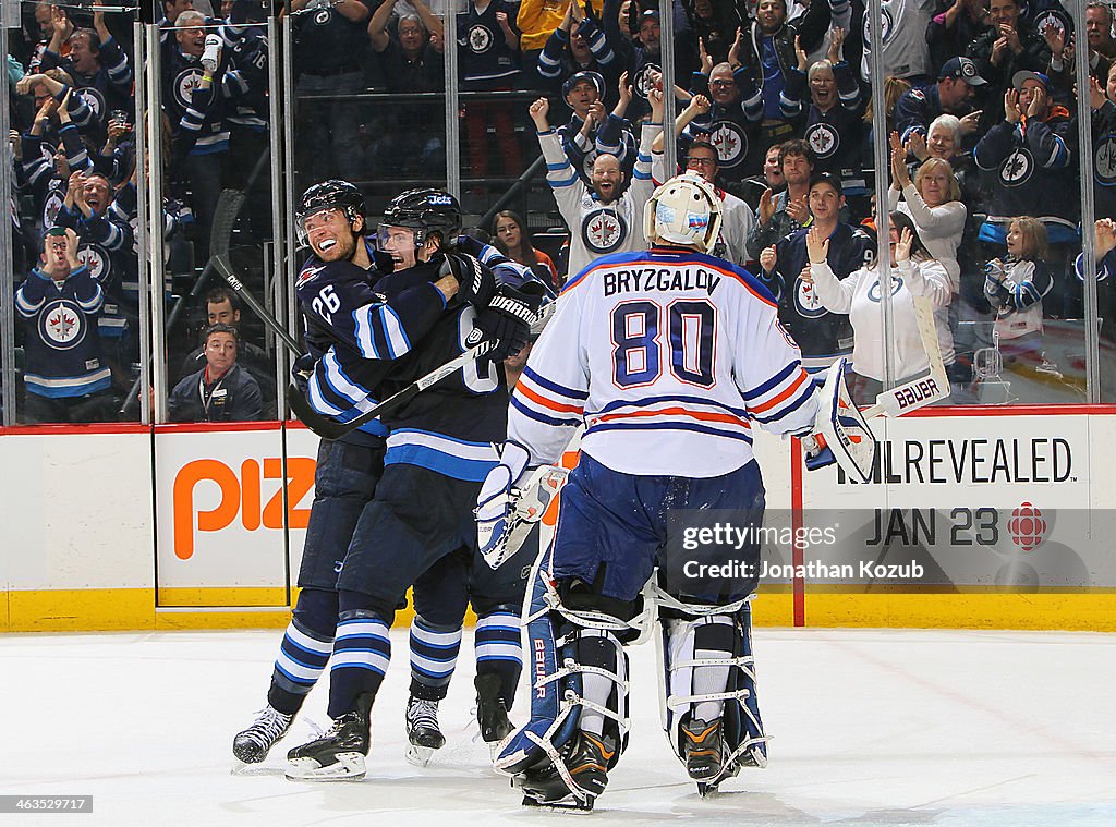 Edmonton Oilers v Winnipeg Jets