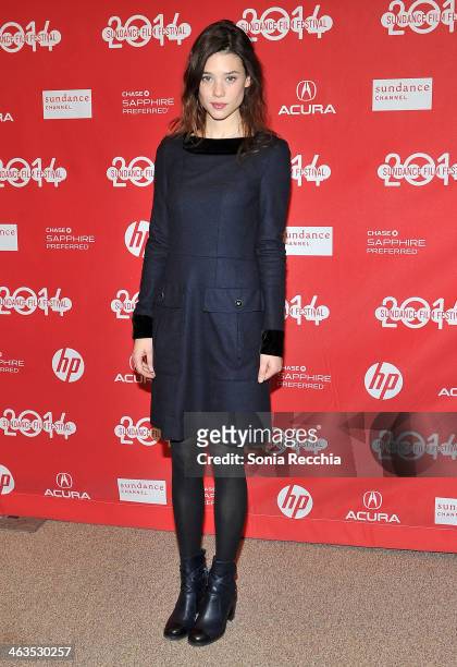 Astrid Bergès-Frisbey attends the premiere of "I Origins" at the Eccles Center Theatre during the 2014 Sundance Film Festival on January 18, 2014 in...