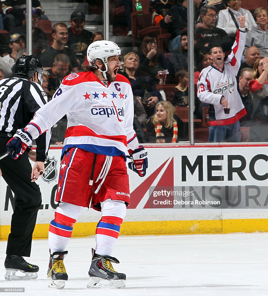 Washington Capitals v Anaheim Ducks