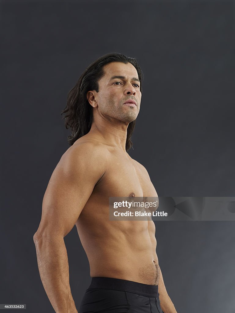 Profile Long Haired Man