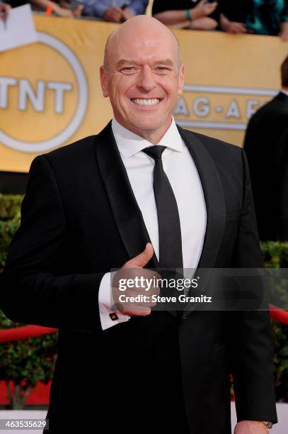 Actor Dean Norris attends the 20th Annual Screen Actors Guild Awards at The Shrine Auditorium on January 18, 2014 in Los Angeles, California.