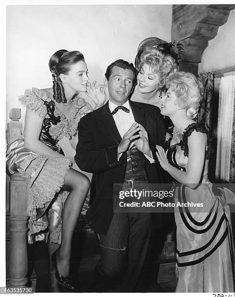 Three Queens Full" - Airdate: November 12, 1961. L-R: ALLYSON AMES;JACK KELLY;KASEY ROGERS;MERRY ANDERS