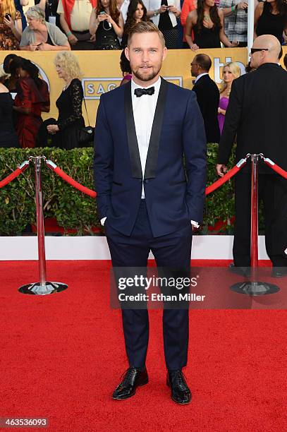Actor Brian Geraghty attends the 20th Annual Screen Actors Guild Awards at The Shrine Auditorium on January 18, 2014 in Los Angeles, California.