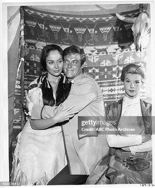 Thunder from the North" - Airdate: November 13, 1960. L-R: ANDRA MARTIN;ROGER MOORE;JANET LAKE