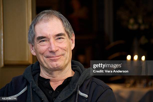 Timothy Dalton on the set of "Penny Dreadful" at Ardmore Studios on February 13, 2015 in County Wicklow, Ireland.