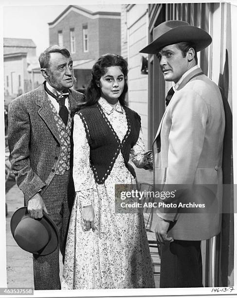 The Bold Fenian Men" - Airdate: December 18, 1960. L-R: ARTHUR SHIELDS;SHARON HUGUENY;ROGER MOORE