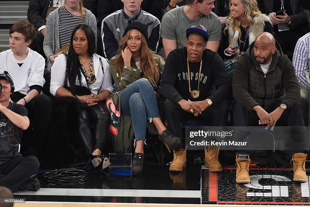 Celebrities Attend The 64th NBA All-Star Game 2015